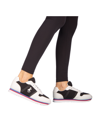 Γυναικεία Αθλητικά Παπούτσια, Γυναικεία αθλητικά παπούτσια Corny μαύρα με λευκό - Kalapod.gr
